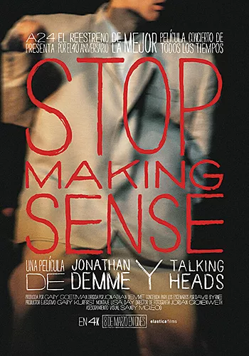 Pelicula Stop making sense VOSE, documental musical, director Jonathan Demme