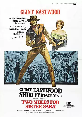 Pelicula Dos mulas y una mujer VOSE, western, director Don Siegel