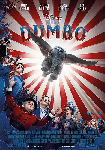 Pelicula Dumbo, familiar, director Tim Burton