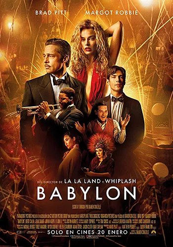 Pelicula Babylon VOSE, drama, director Damien Chazelle