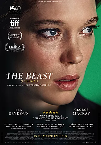 Pelicula The Beast La bestia, drama romantica, director Bertrand Bonello