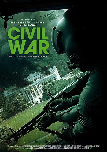 Pelicula Civil War, accion, director Alex Garland