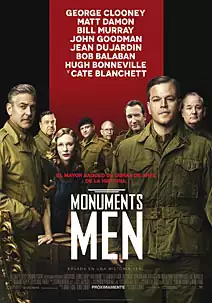 Pelicula Monuments men, aventuras, director George Clooney