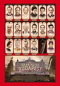 Pelicula El gran hotel Budapest, comedia, director Wes Anderson