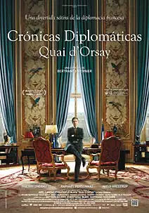 Pelicula Crnicas diplomticas Quai dOrsay, comedia, director Bertrand Tavernier