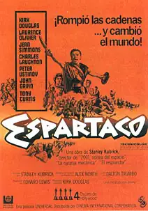 Pelicula Espartaco VOSE, drama epico, director Stanley Kubrick