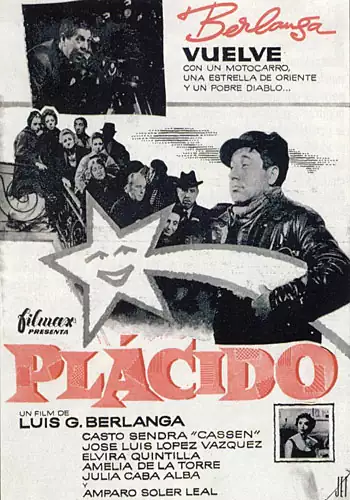 Carátula de la película Plácido Pelicula Plácido, comedia, director Luis García Berlanga