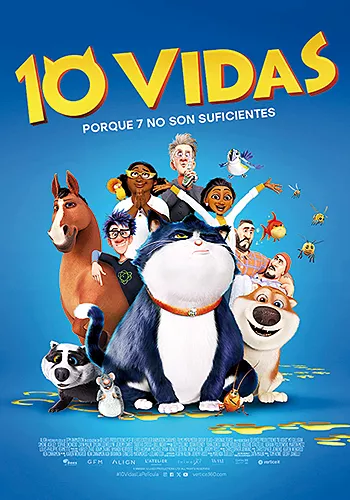 Pelicula 10 vidas, animacio, director Christopher Jenkins